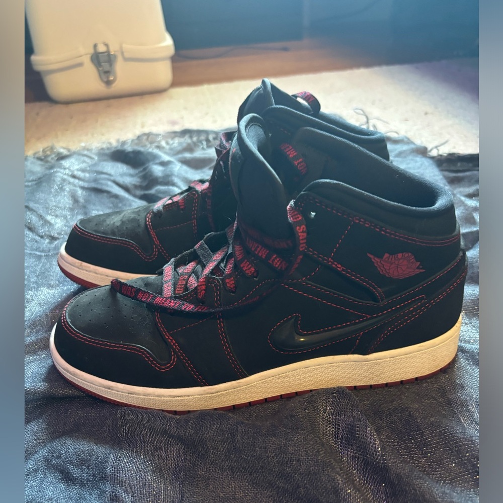 Black and Red Jordans